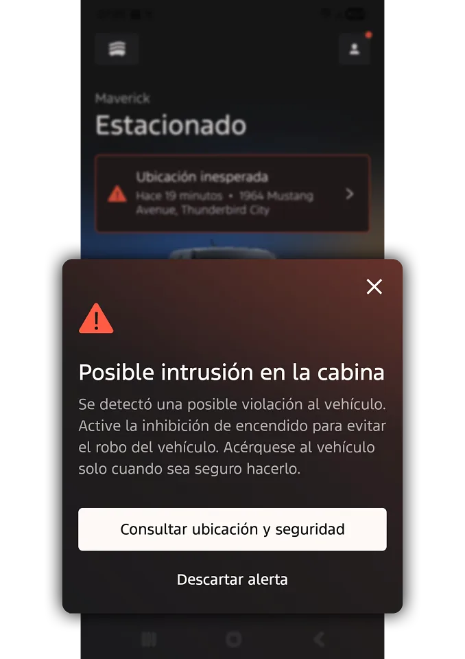 Ford Security Package: Alertas de Robo