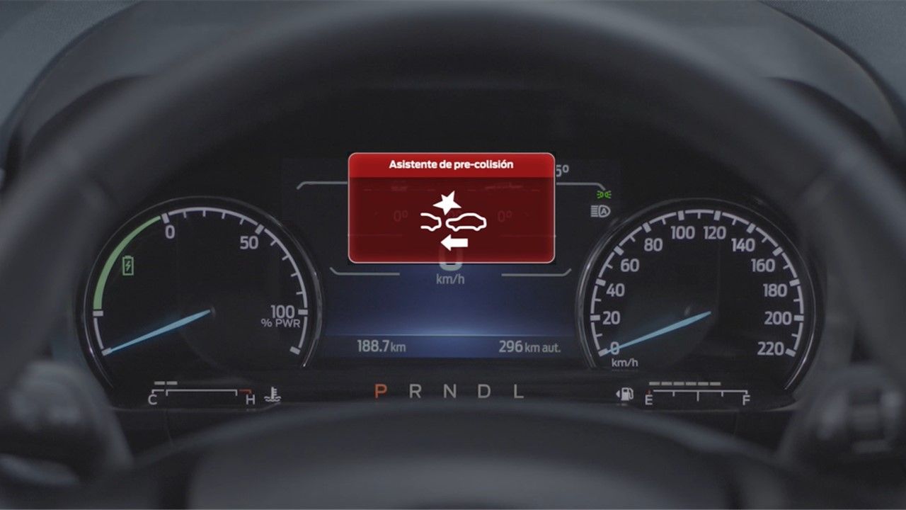 Asistente de pre-colisión con detección de peatones y vehículos
