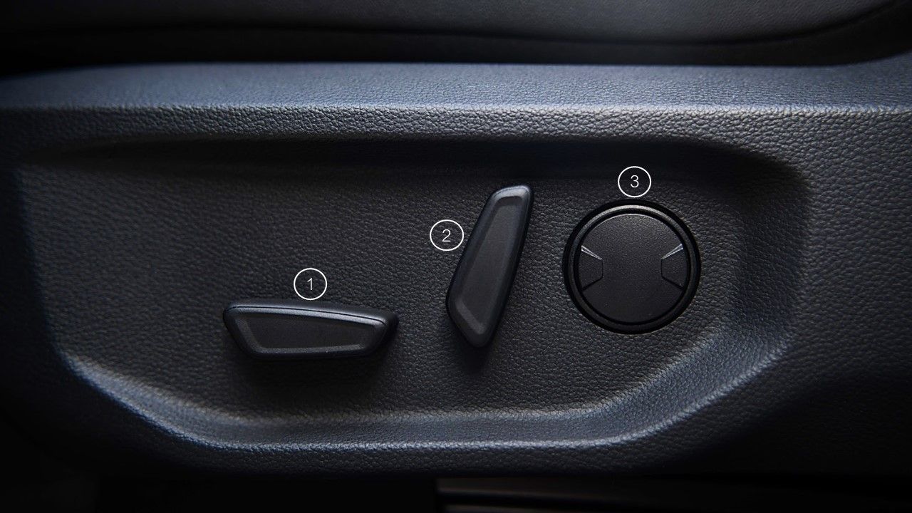 Asiento del conductor con ajuste eléctrico