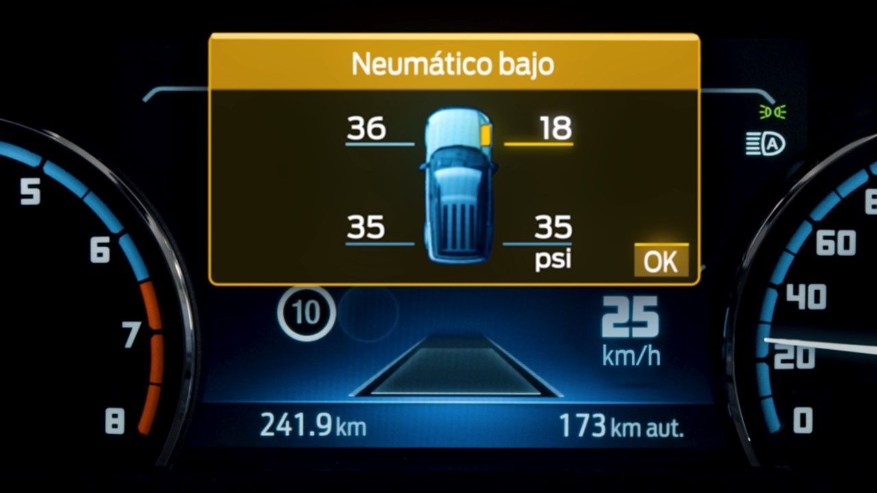 Sistema de monitoreo de presión de neumáticos (TPMS)